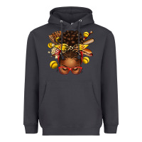 Smoke softball afro messy bun Heavyweight Hoodie - texasbilliewilder