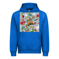 Cobalt school bus back to school seamless pattern Urban Hoodie - BundleAndBundleShop