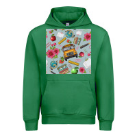 Emerald school bus back to school seamless pattern Urban Hoodie - BundleAndBundleShop