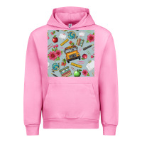Fuchsia Pink school bus back to school seamless pattern Urban Hoodie - BundleAndBundleShop