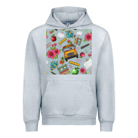 Heather Grey school bus back to school seamless pattern Urban Hoodie - BundleAndBundleShop