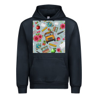 Navy school bus back to school seamless pattern Urban Hoodie - BundleAndBundleShop