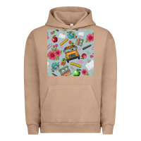 Pigment Burro school bus back to school seamless pattern Urban Hoodie - BundleAndBundleShop