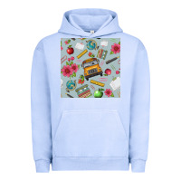Pigment Grape Ice school bus back to school seamless pattern Urban Hoodie - BundleAndBundleShop