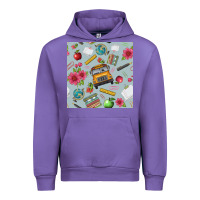 Tulip school bus back to school seamless pattern Urban Hoodie - BundleAndBundleShop