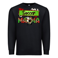 Black soccer mama with leopard Premium Sweatshirt - Zillion Design Studio