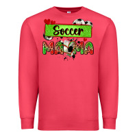 Cardinal soccer mama with leopard Premium Sweatshirt - Zillion Design Studio