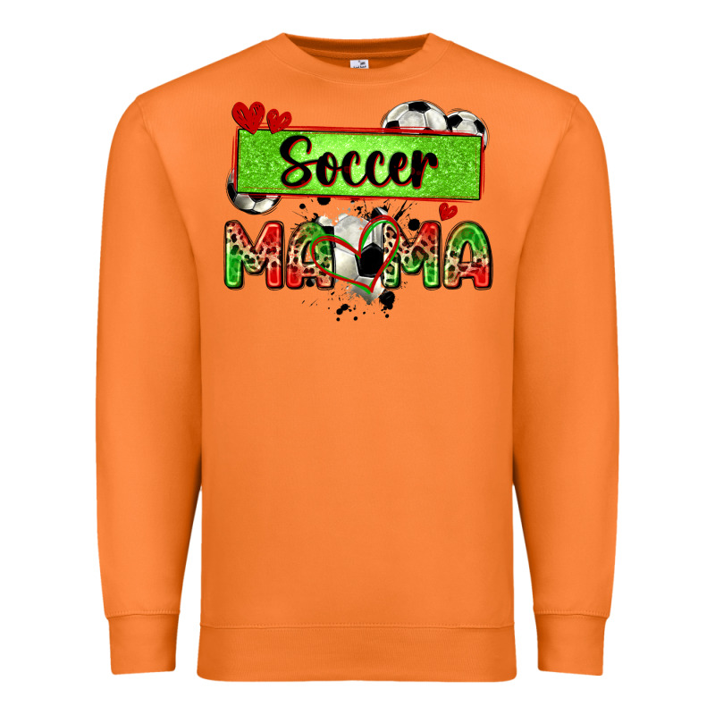 Soccer Mama With Leopard Premium Sweatshirt by Zillion Design Studio | Teevron