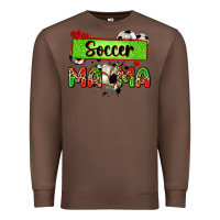 Chestnut soccer mama with leopard Premium Sweatshirt - Zillion Design Studio