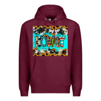 Burgundy howdy Premium Hoodie - JahusDesignShop
