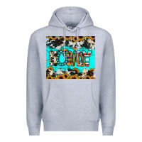 Heather Grey howdy Premium Hoodie - JahusDesignShop