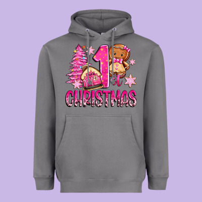 Heavyweight Hoodie 1st christmas gingerbread girl