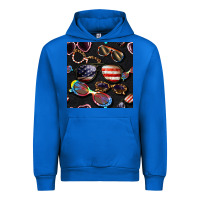 Cobalt 4th of july glasses  seamless pattern Urban Hoodie - BundleAndBundleShop