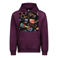 Mauve Wine 4th of july glasses  seamless pattern Urban Hoodie - BundleAndBundleShop