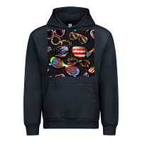 Navy 4th of july glasses  seamless pattern Urban Hoodie - BundleAndBundleShop