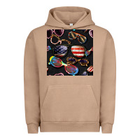 Pigment Burro 4th of july glasses  seamless pattern Urban Hoodie - BundleAndBundleShop