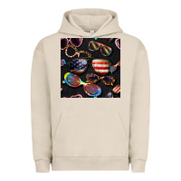 Pigment French Oak 4th of july glasses  seamless pattern Urban Hoodie - BundleAndBundleShop
