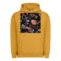 4th Of July Glasses  Seamless Pattern Urban Hoodie | Teevron