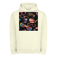 Pigment Pistachio 4th of july glasses  seamless pattern Urban Hoodie - BundleAndBundleShop