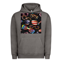 Pigment Tornado 4th of july glasses  seamless pattern Urban Hoodie - BundleAndBundleShop