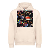 Sandshell 4th of july glasses  seamless pattern Urban Hoodie - BundleAndBundleShop