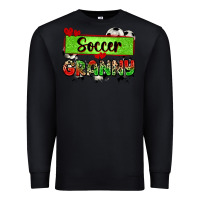 Black soccer granny with leopard Premium Sweatshirt - Zillion Design Studio