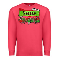 Cardinal soccer granny with leopard Premium Sweatshirt - Zillion Design Studio