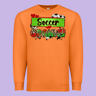 Soccer Granny With Leopard Premium Sweatshirt Designed By Zillion Design Studio