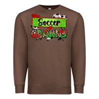 Chestnut soccer granny with leopard Premium Sweatshirt - Zillion Design Studio