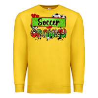 Lemon soccer granny with leopard Premium Sweatshirt - Zillion Design Studio