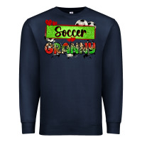 Navy soccer granny with leopard Premium Sweatshirt - Zillion Design Studio