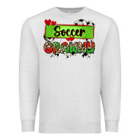Oatmeal Heather soccer granny with leopard Premium Sweatshirt - Zillion Design Studio