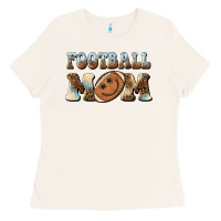 Bone football mom football smiley face Ladies Tee - BarkalooDesign