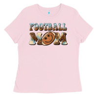 Football Mom Football Smiley Face Ladies Tee | Teevron