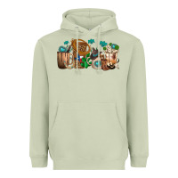 Matcha western coffee cups Heavyweight Hoodie - texasbilliewilder
