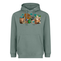 Sage western coffee cups Heavyweight Hoodie - texasbilliewilder