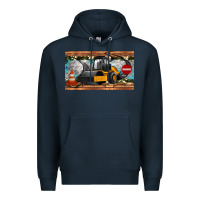 Navy steam roller sippy cup Premium Hoodie - Artiststas