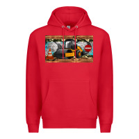 Red steam roller sippy cup Premium Hoodie - Artiststas