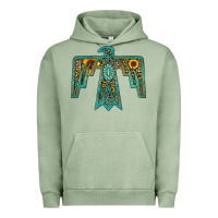 Pigment Oil Green thunderbird Urban Hoodie - JahusDesignShop