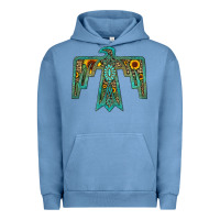 Pigment Pebble Blue thunderbird Urban Hoodie - JahusDesignShop