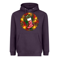 Santa Stocking Christmas Heavyweight Hoodie | Teevron