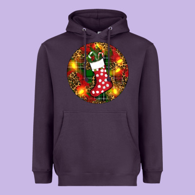 Heavyweight Hoodie Santa Stocking Christmas