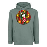 Sage Santa Stocking Christmas Heavyweight Hoodie - RanaPortraitStore