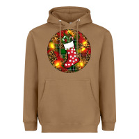 Toasted Coconut Santa Stocking Christmas Heavyweight Hoodie - RanaPortraitStore