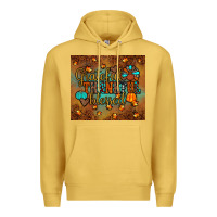 Antique Gold grateful thankful blessed turkey Premium Hoodie - JahusDesignShop