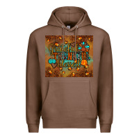 Chestnut grateful thankful blessed turkey Premium Hoodie - JahusDesignShop