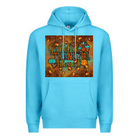 Ocean Blue grateful thankful blessed turkey Premium Hoodie - JahusDesignShop