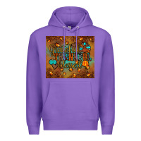Purple grateful thankful blessed turkey Premium Hoodie - JahusDesignShop