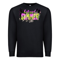 Black hot girl summer with palms Premium Sweatshirt - texasbilliewilder