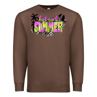Chestnut hot girl summer with palms Premium Sweatshirt - texasbilliewilder